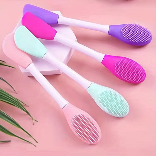 2 IN 1 SILICONE FACE SCRUBBER STICKE CONTAINER