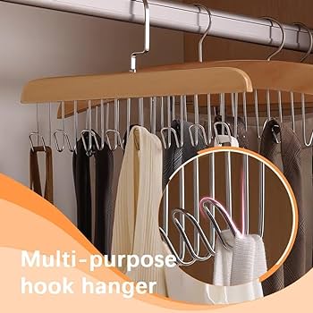 8 HOOK WOODEN HANGER