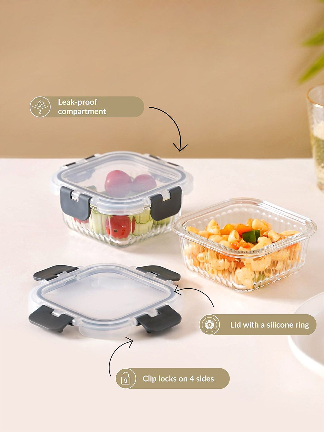 AIRTIGHT CONTAINER 2PC 300ML