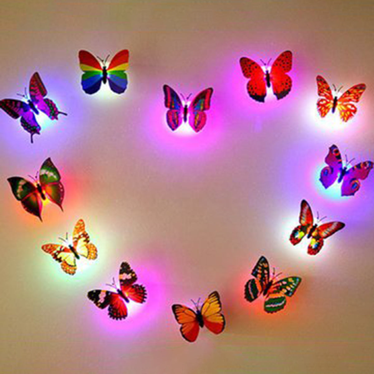 LED CHANGING BUTTERFLY