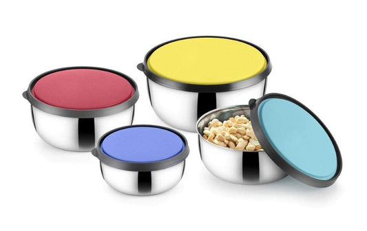4 PC SET STEEL STORAGE CONTAINER