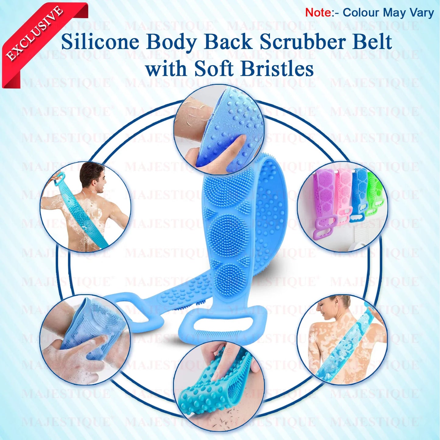 SILICONE BATH SCRUBBER BELT
