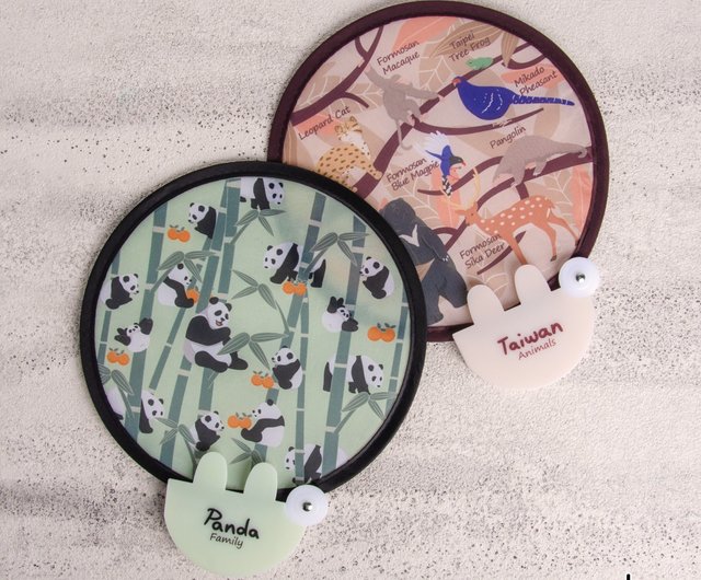 PRINTED FOLDABLE HAND FAN 2 PC SET