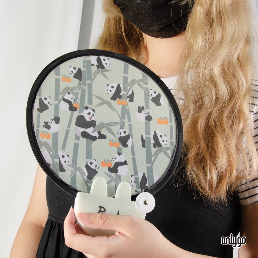 PRINTED FOLDABLE HAND FAN 2 PC SET
